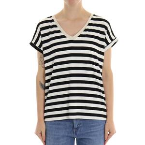 T-SHIRT RIGHE NERO
